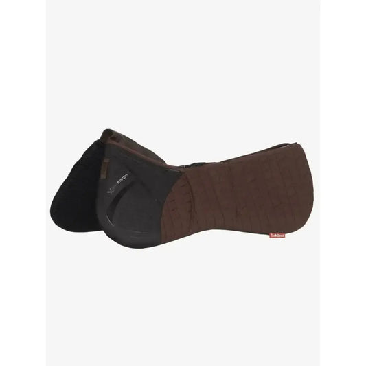 Lemieux ProSorb Plain 3 Pocket Quilted Half Pad Brown-Corrective Saddle Pads-Lemieux-Medium-Brown-Horsey Shopping