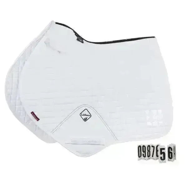 Lemieux Prosport Cotton Close Contact Competition Square White-Saddle Pads-Lemieux-Large-Horsey Shopping