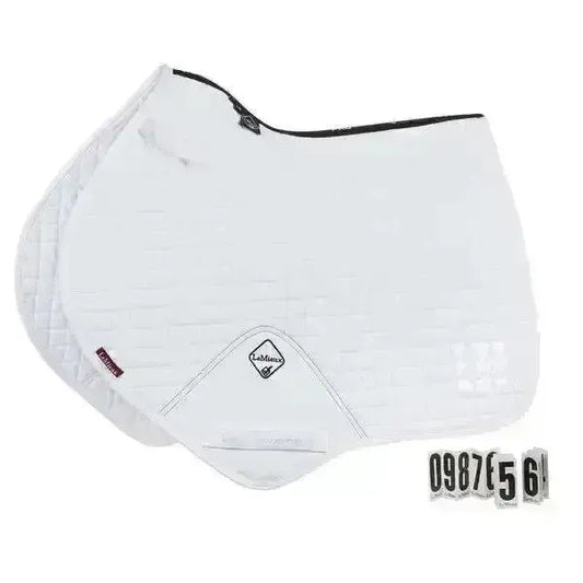 Lemieux Prosport Cotton Close Contact Competition Square White-Saddle Pads-Lemieux-Large-Horsey Shopping