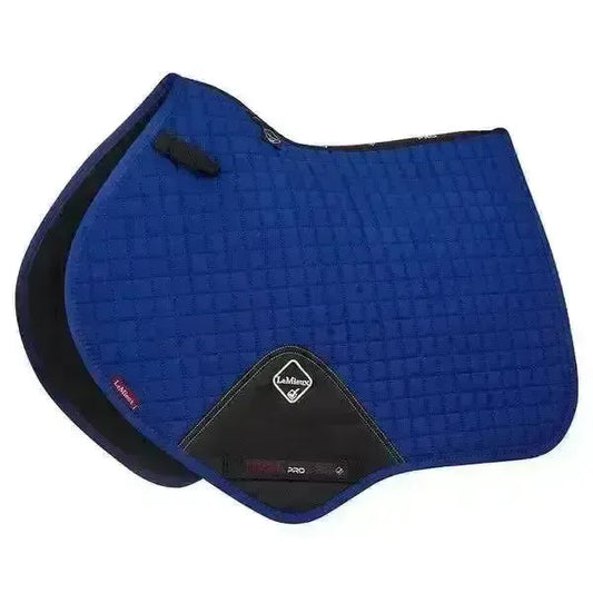 Lemieux Prosport Suede Close Contact Square Benetton Blue-Saddle Pads-Lemieux-Large-Horsey Shopping