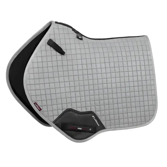 Lemieux Prosport Suede Close Contact Square Grey-Saddle Pads-Lemieux-Large-Horsey Shopping