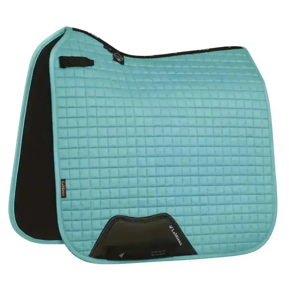 Lemieux Prosport Suede Dressage Square Azure-Dressage Saddle Pads-Lemieux-Large-Horsey Shopping