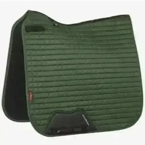Lemieux Prosport Suede Dressage Square Hunter Green-Dressage Saddle Pads-Lemieux-Large-Horsey Shopping