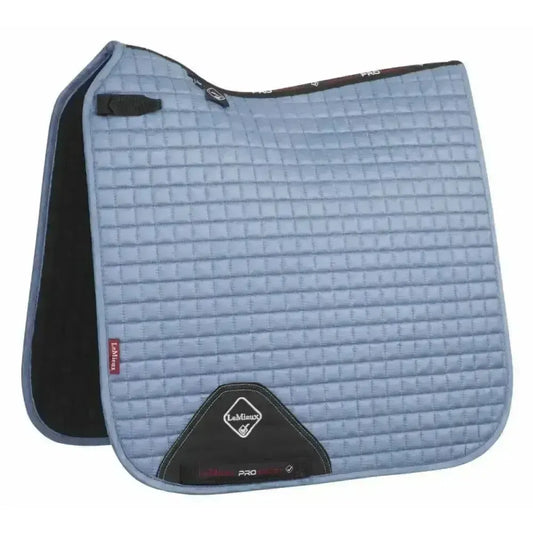Lemieux Prosport Suede Dressage Square Ice Blue-Dressage Saddle Pads-Lemieux-Large-Horsey Shopping