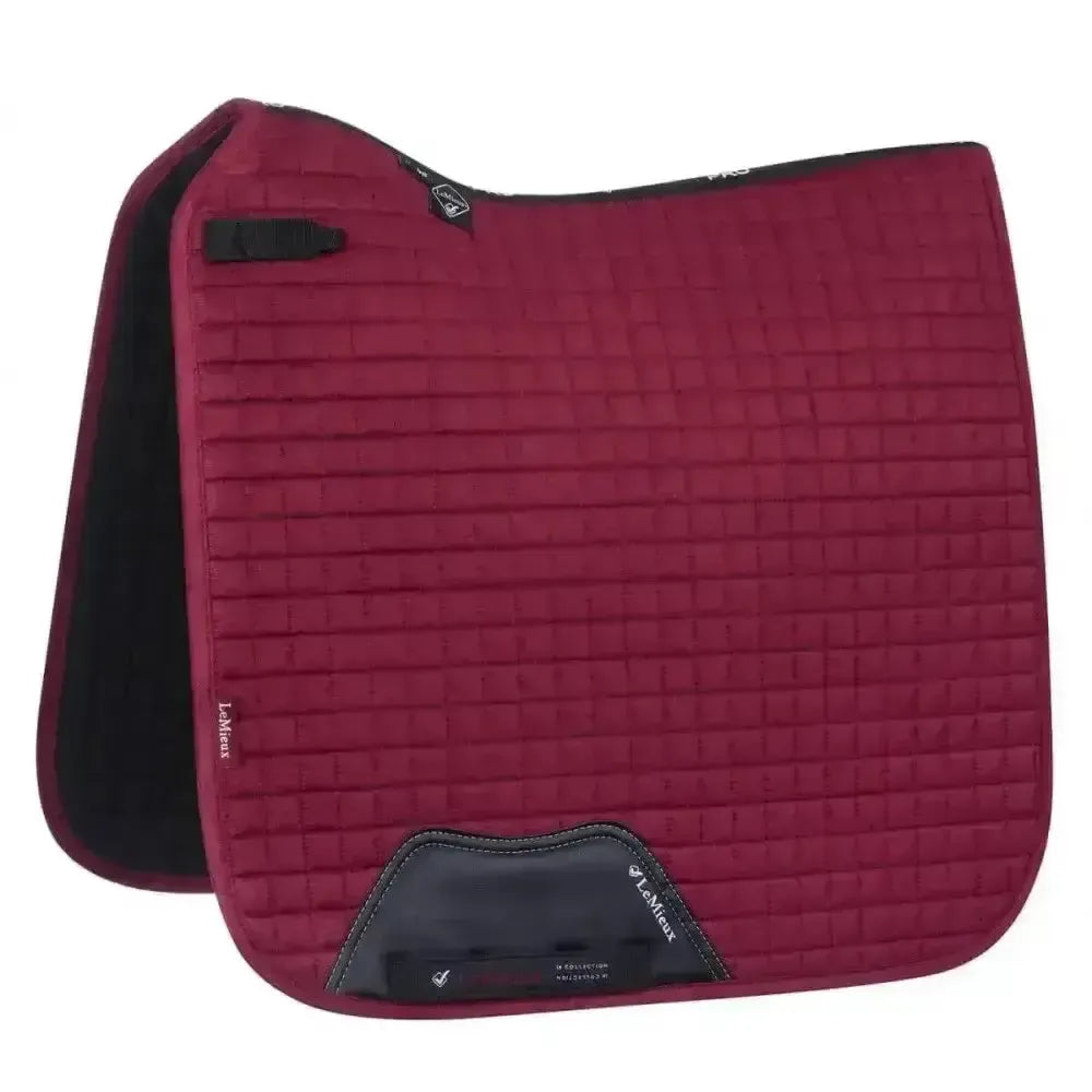 Lemieux Prosport Suede Dressage Square Mulberry-Dressage Saddle Pads-Lemieux-Large-Horsey Shopping