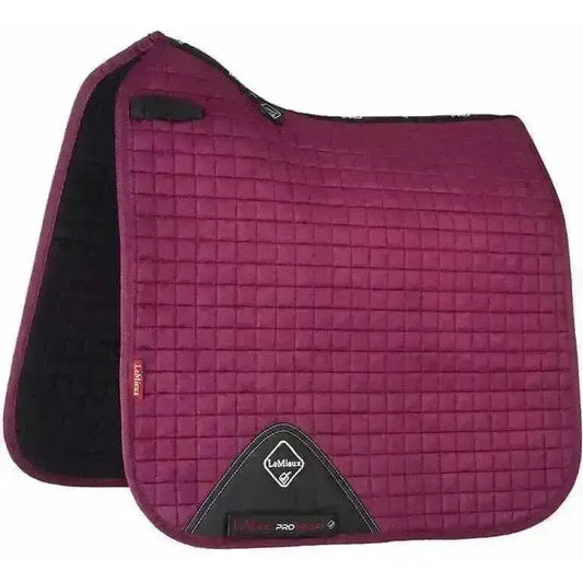 Lemieux Prosport Suede Dressage Square Plum-Dressage Saddle Pads-Lemieux-Small/Medium-Horsey Shopping