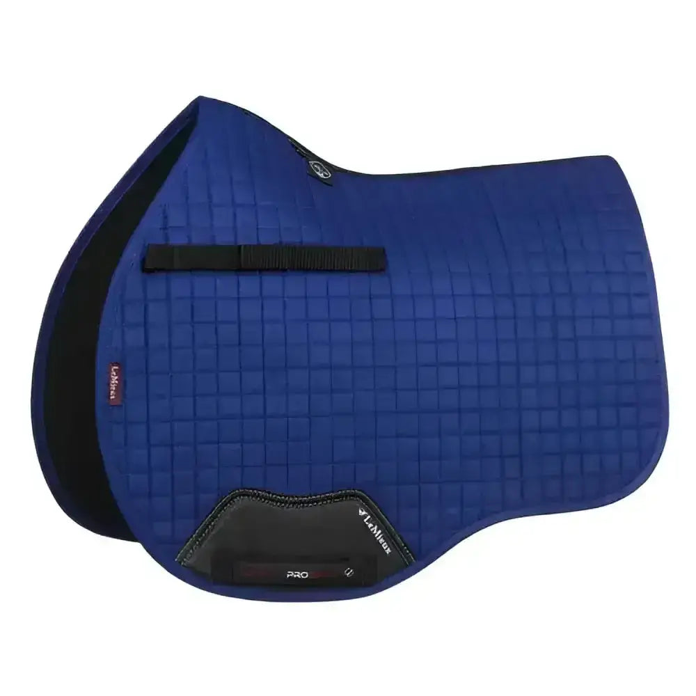 Lemieux Prosport Suede GP Square Benetton Blue-Saddle Pads-Lemieux-Large-Horsey Shopping