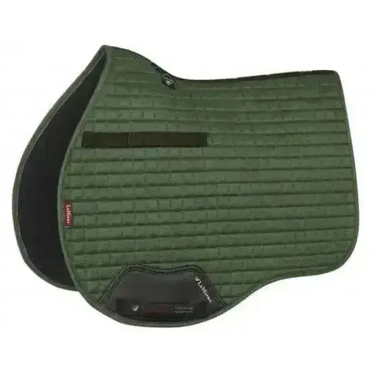 Lemieux Prosport Suede GP Square Hunter Green-Saddle Pads-Lemieux-Large-Horsey Shopping