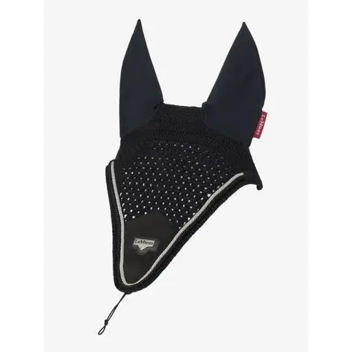Lemieux Puissance Fly Hood Black-Horse Ear Bonnets-Lemieux-Medium-Black-Horsey Shopping