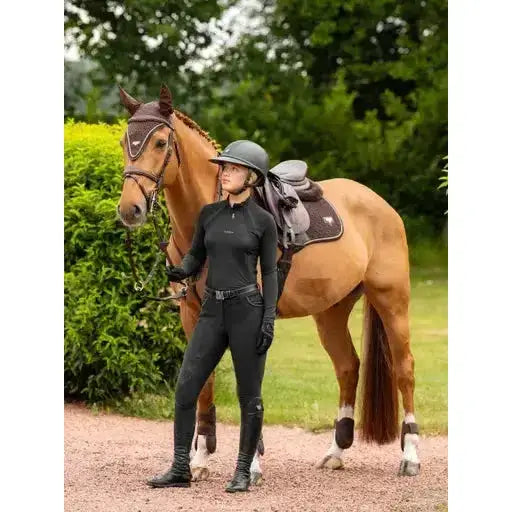 Lemieux Puissance Fly Hood Brown-Horse Ear Bonnets-Lemieux-Medium-Brown-Horsey Shopping