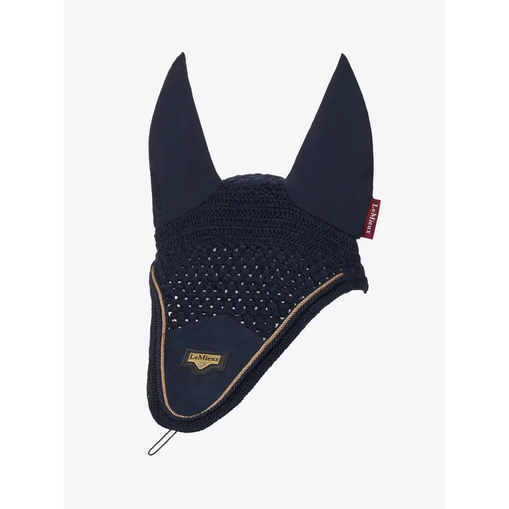 Lemieux Puissance Fly Hood Navy-Horse Ear Bonnets-Lemieux-Navy-Medium-Horsey Shopping