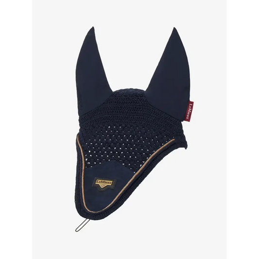 Lemieux Puissance Fly Hood Navy-Horse Ear Bonnets-Lemieux-Navy-Medium-Horsey Shopping