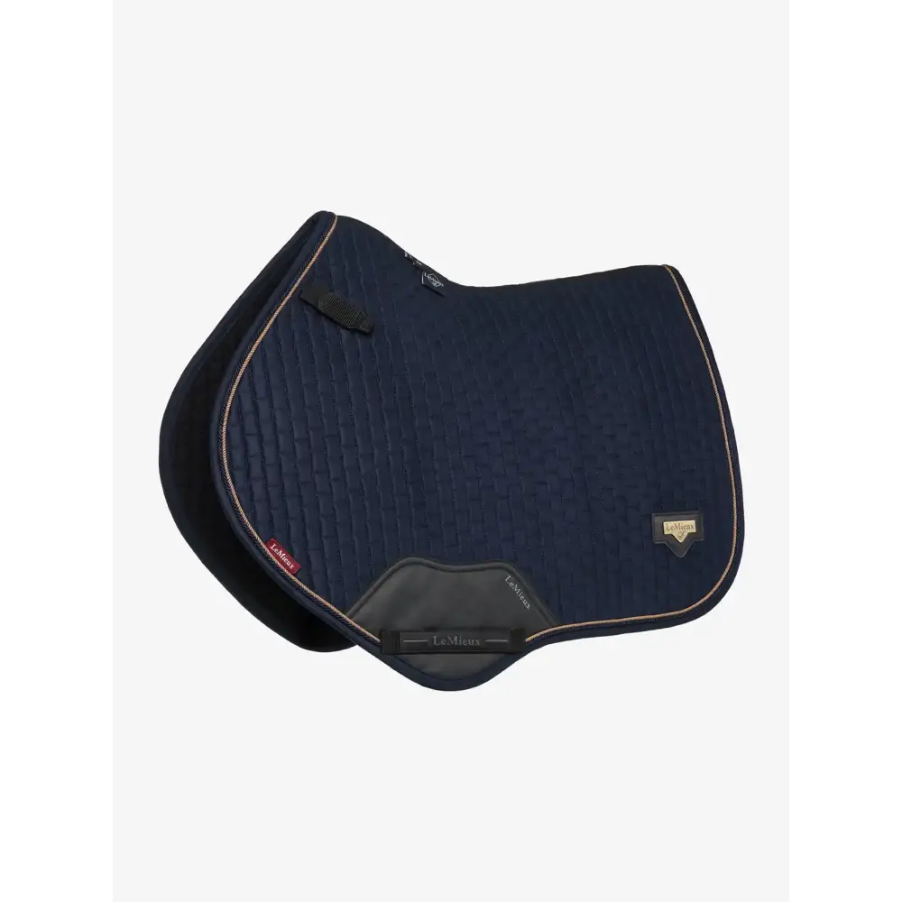 Lemieux Puissance Suede CC Pad Navy-Saddle Pads-Lemieux-Navy-Small/Medium-Horsey Shopping