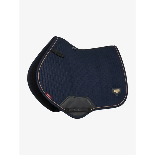 Lemieux Puissance Suede CC Pad Navy-Saddle Pads-Lemieux-Navy-Small/Medium-Horsey Shopping