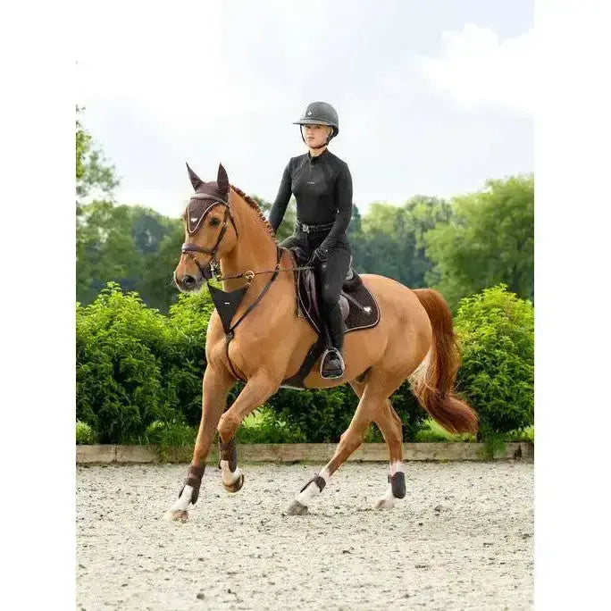 Lemieux Puissance Suede Close Contact Square Brown-Saddle Pads-Lemieux-Small/Medium-Brown-Horsey Shopping