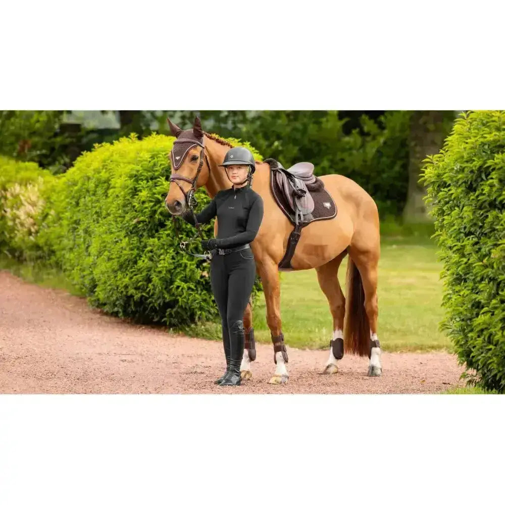 Lemieux Puissance Suede Close Contact Square Brown-Saddle Pads-Lemieux-Small/Medium-Brown-Horsey Shopping