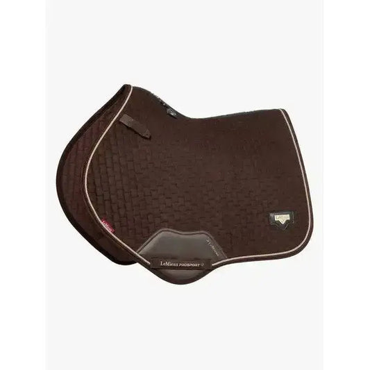 Lemieux Puissance Suede Close Contact Square Brown-Saddle Pads-Lemieux-Small/Medium-Brown-Horsey Shopping