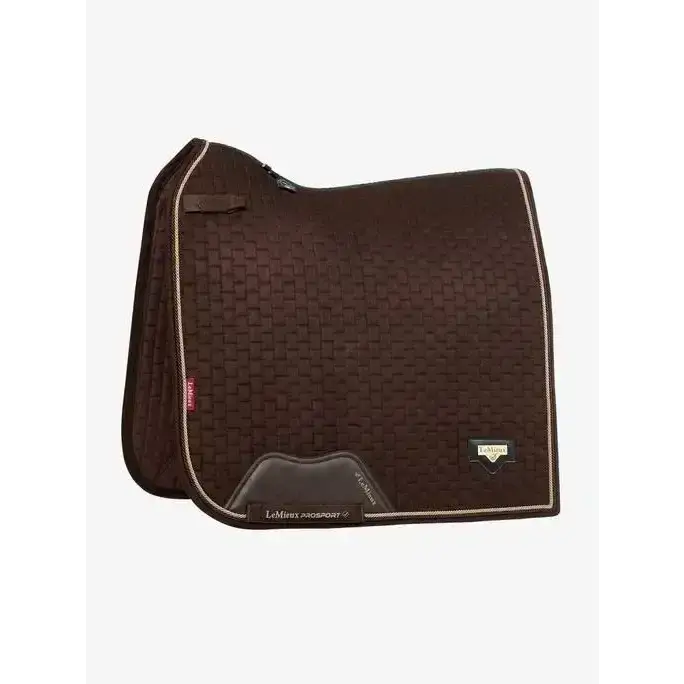 Lemieux Puissance Suede Dressage Square Brown-Dressage Saddle Pads-Lemieux-Small/Medium-Brown-Horsey Shopping