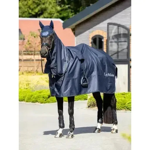 Lemieux Rain Sheet Navy-Rain Sheets-Lemieux-Navy-Small-Horsey Shopping