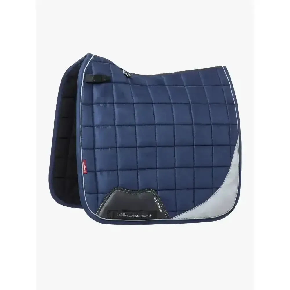 Lemieux Reflective Suede Dressage Square-Dressage Saddle Pads-Lemieux-Navy-S/M-Horsey Shopping