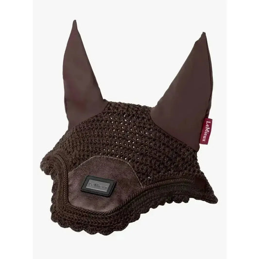 Lemieux Rhone Fly Hood Espresso-Horse Ear Bonnets-Lemieux-Espresso-Medium-Horsey Shopping