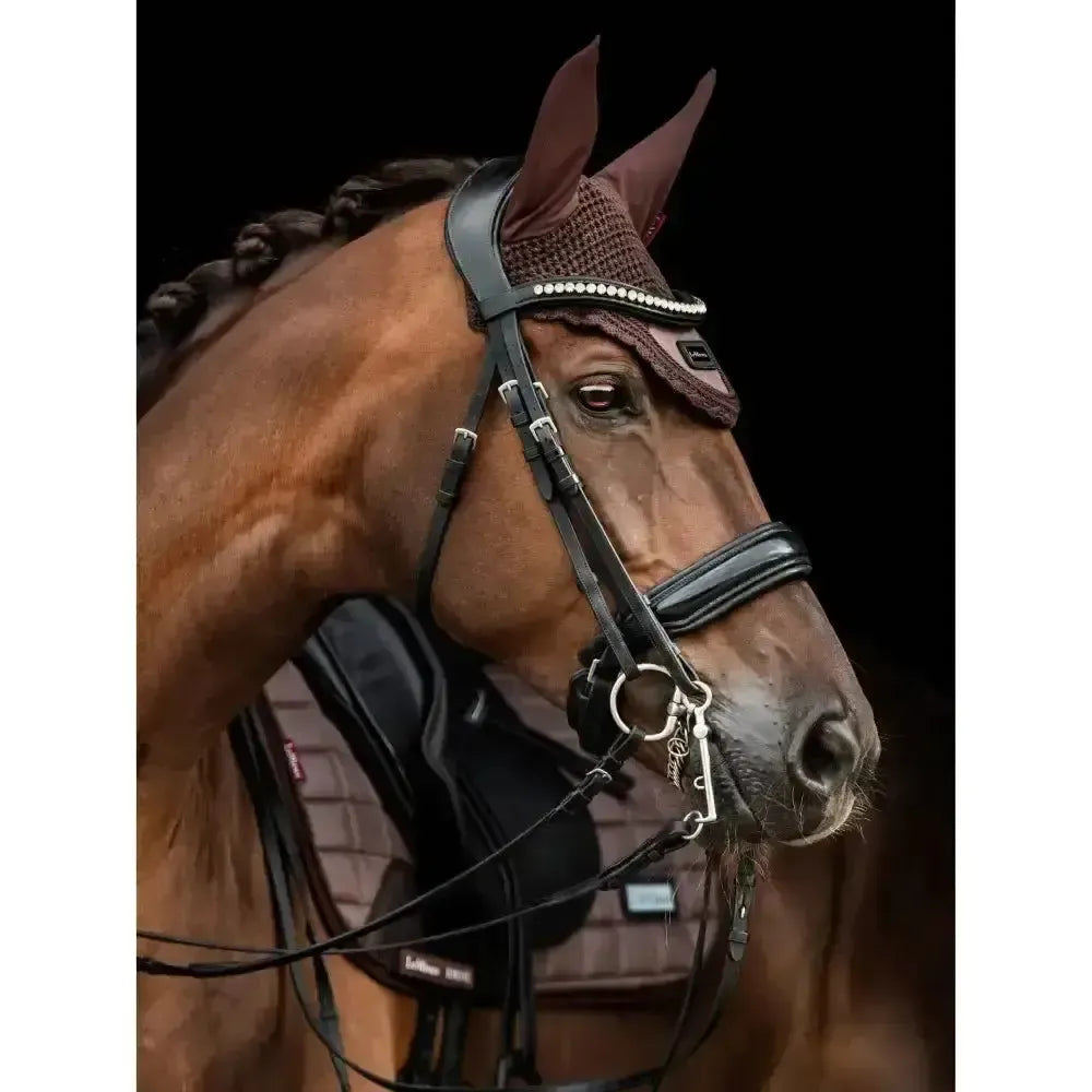 Lemieux Rhone Fly Hood Espresso-Horse Ear Bonnets-Lemieux-Espresso-Medium-Horsey Shopping