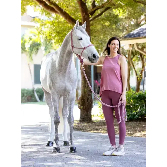 Lemieux Rope Halter Blossom-Headcollars-Lemieux-Blossom-One Size-Horsey Shopping