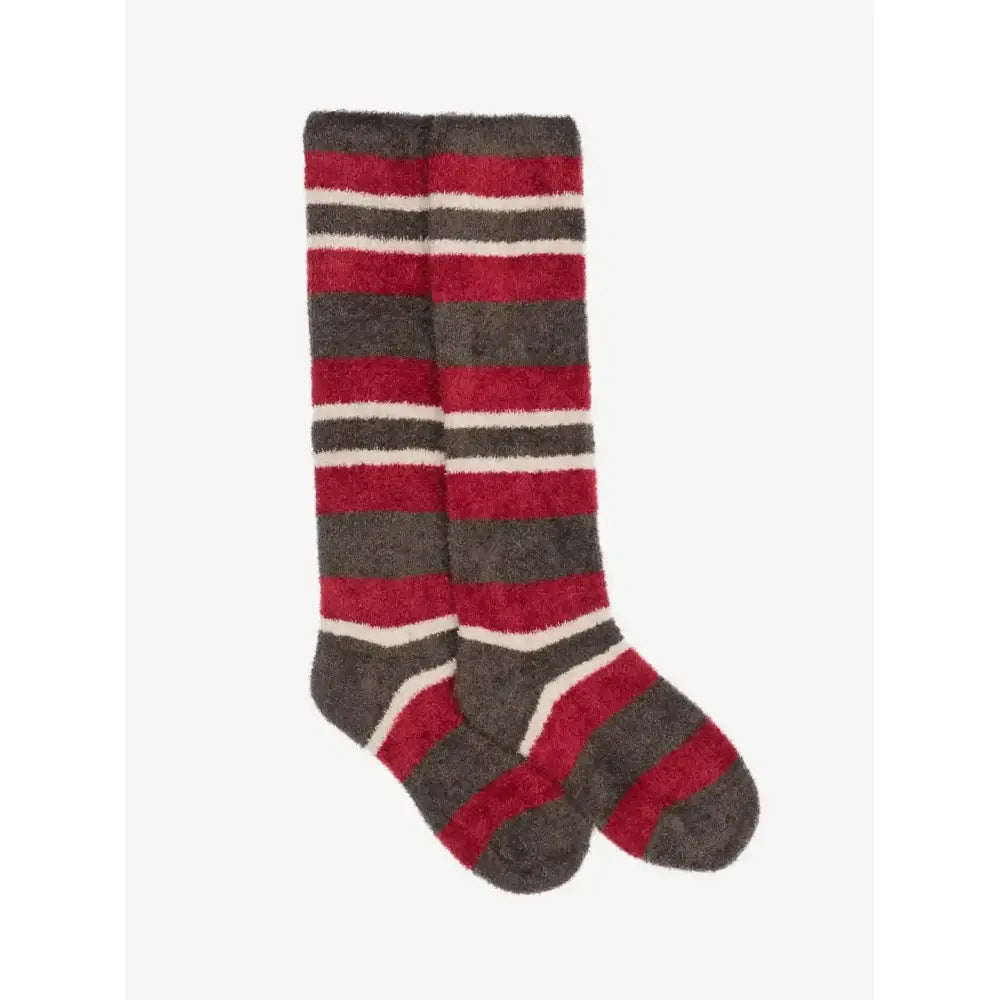 Lemieux Sabrina Stripe Fluffies Ember-Riding Socks-Lemieux-Junior-Ember-Horsey Shopping