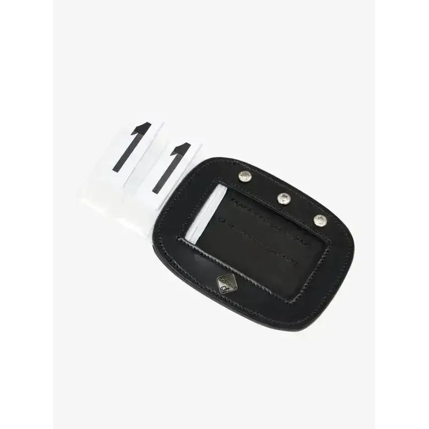 Lemieux Saddle Number Holder Diamante Black-Number Holders-Lemieux-One Size-Black-Horsey Shopping