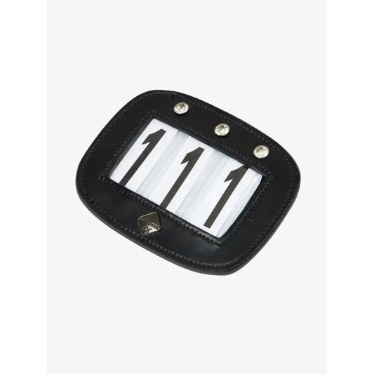Lemieux Saddle Number Holder Diamante Black-Number Holders-Lemieux-One Size-Black-Horsey Shopping
