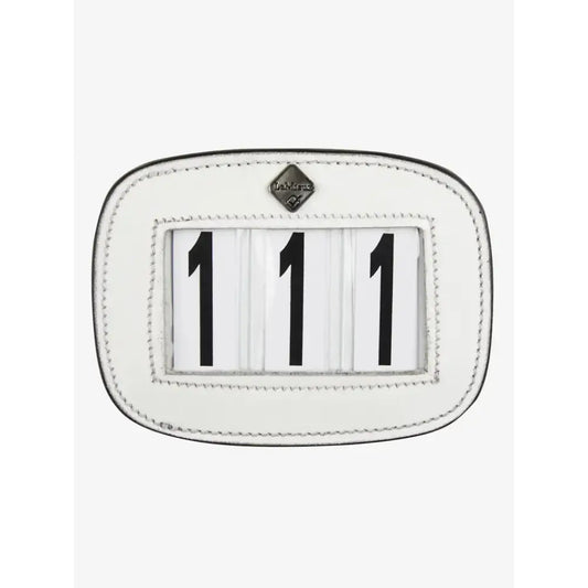 Lemieux Saddle Number Holder White 4 Spaces-Number Holders-Lemieux-One Size-White-Horsey Shopping