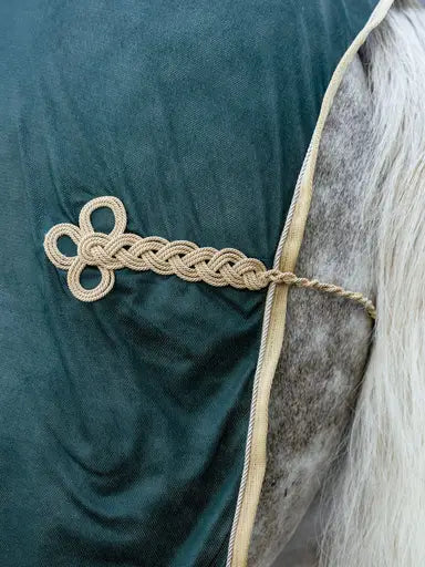 Lemieux Scrim Green-Cooler Rugs-Lemieux-Green-5'6"-Horsey Shopping