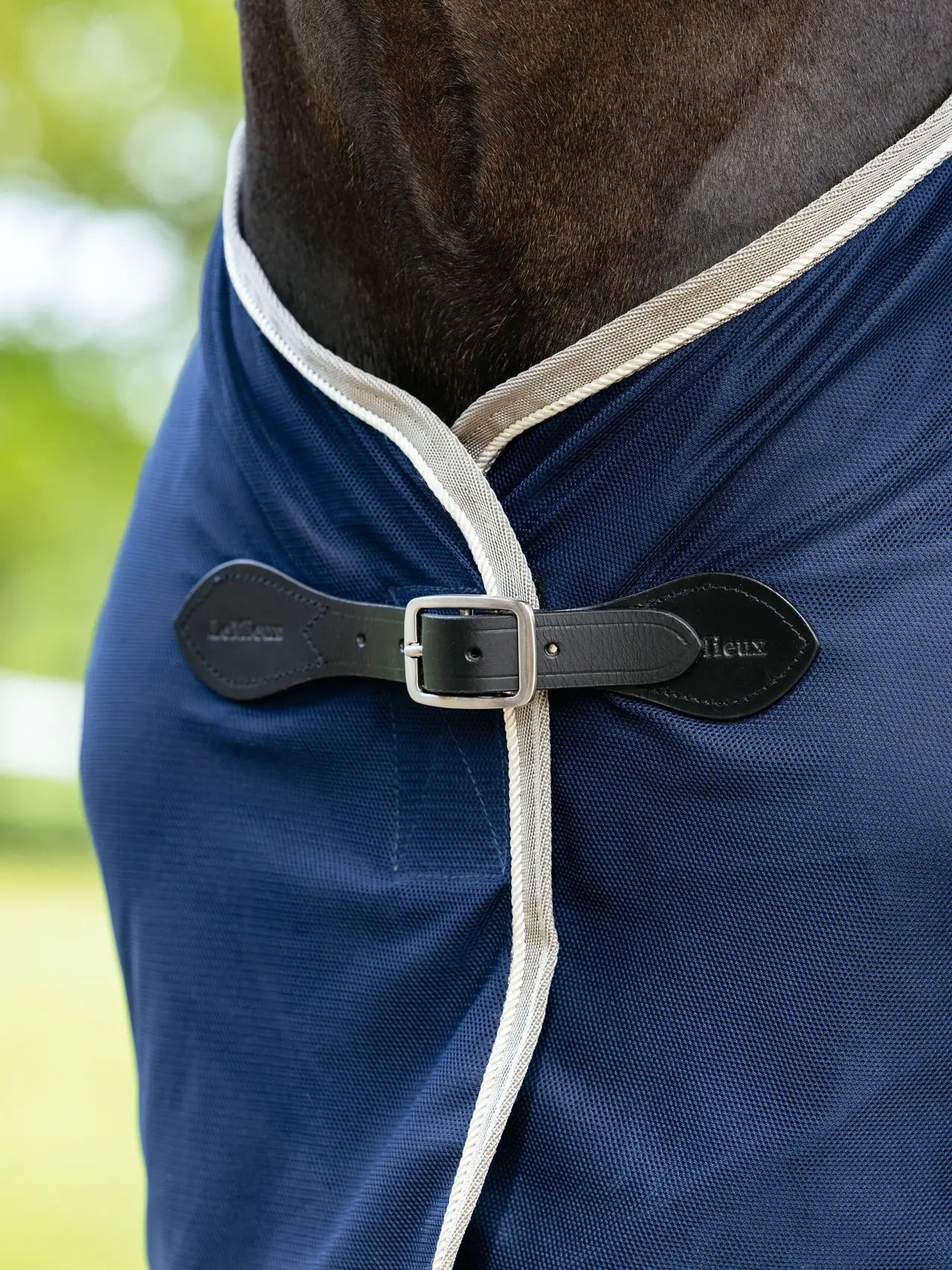 Lemieux Scrim Navy-Cooler Rugs-Lemieux-Navy-5'6"-Horsey Shopping