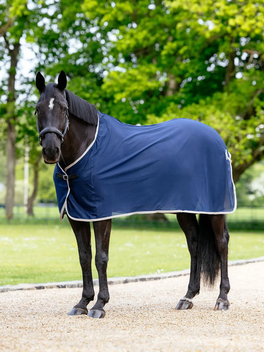 Lemieux Scrim Navy-Cooler Rugs-Lemieux-Navy-5'6"-Horsey Shopping