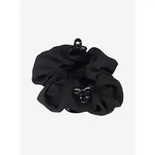 Lemieux Scrunchie with Crystal Hair Net Black/Black-Hair Nets-Lemieux-Black/Black-One Size-Horsey Shopping