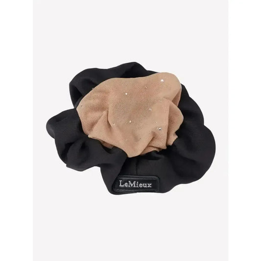 Lemieux Scrunchie with Crystal Hair Net Black/Blonde-Hair Nets-Lemieux-Black/Blonde-One Size-Horsey Shopping