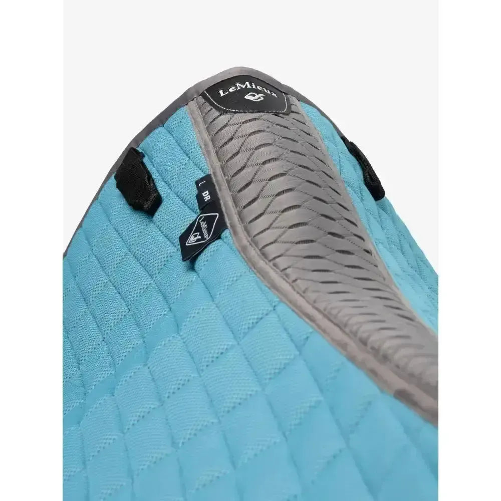Lemieux Self-Cool Dressage Square Cool Blue-Dressage Saddle Pads-Lemieux-Cool Blue-Large-Horsey Shopping