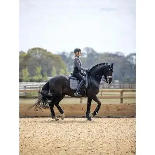 Lemieux Self-Cool Dressage Square Polar Grey-Dressage Saddle Pads-Lemieux-Large-Grey-Horsey Shopping
