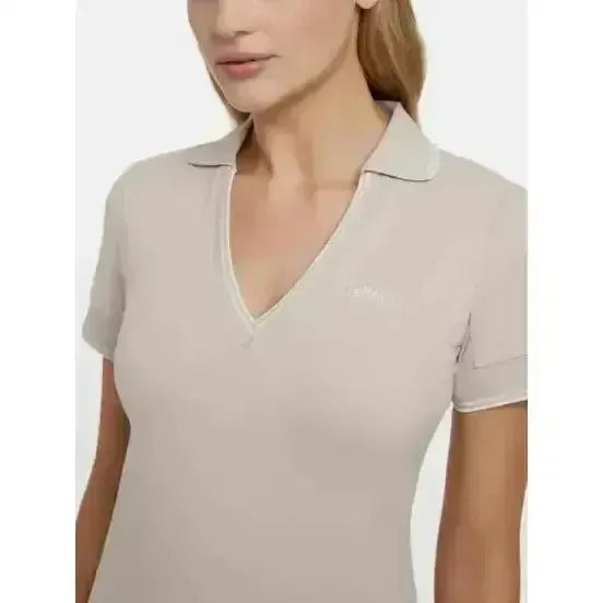 Lemieux Serena Sports Polo Stone-Polo Shirts-Lemieux-Stone-UK 6-Horsey Shopping