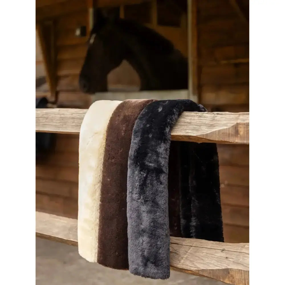 Lemieux Simuwool Breastgirth Cover Black-Girth Sleeves-Lemieux-One Size-Black-Horsey Shopping