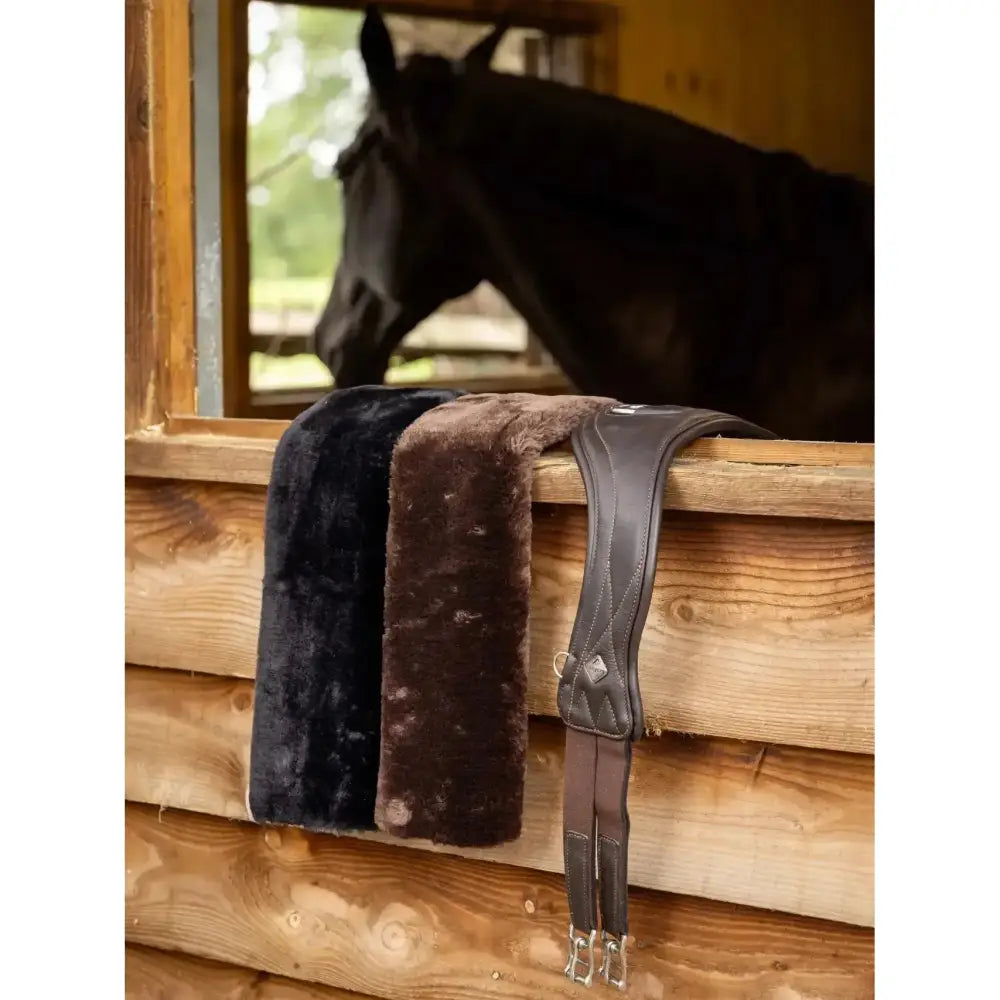 Lemieux Simuwool GP Slip On Girth Sleeve Black-Girth Sleeves-Lemieux-One Size-Black-Horsey Shopping
