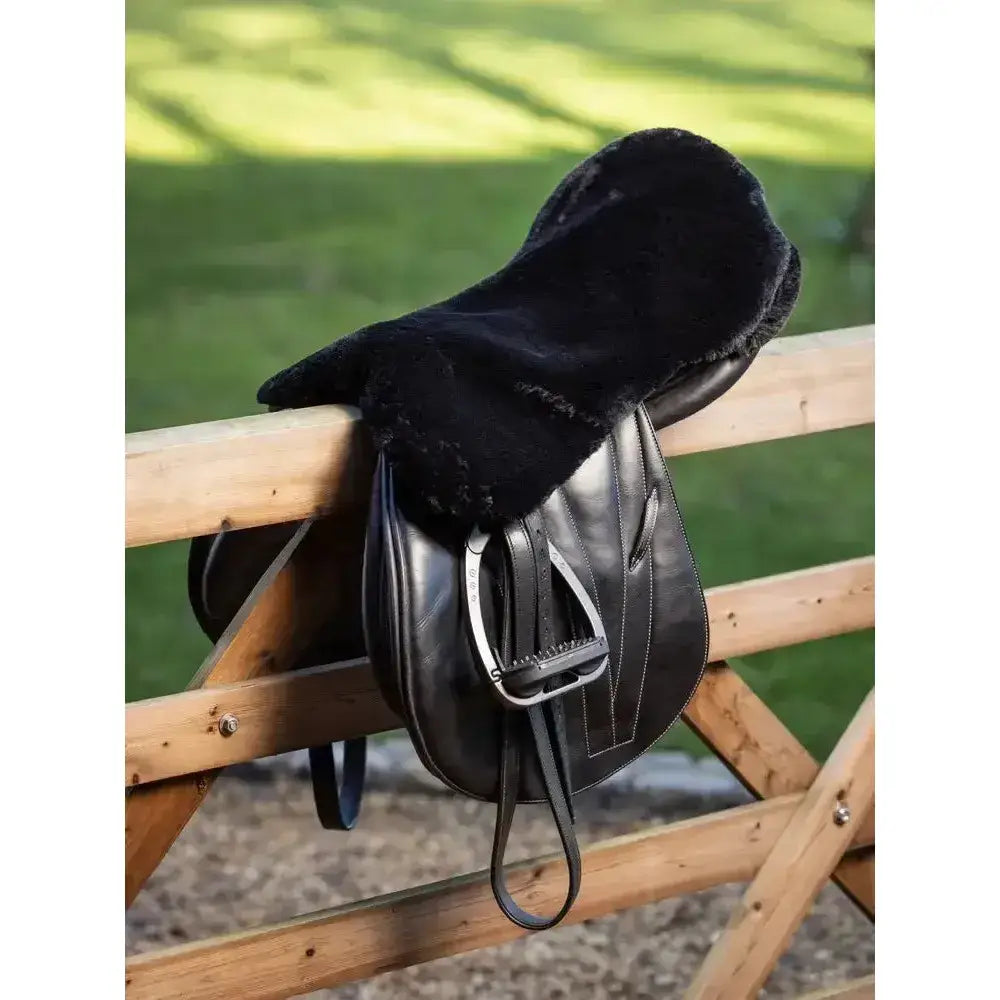 Lemieux Simuwool Seat Saver Black-Seat Savers-Lemieux-One Size-Black-Horsey Shopping