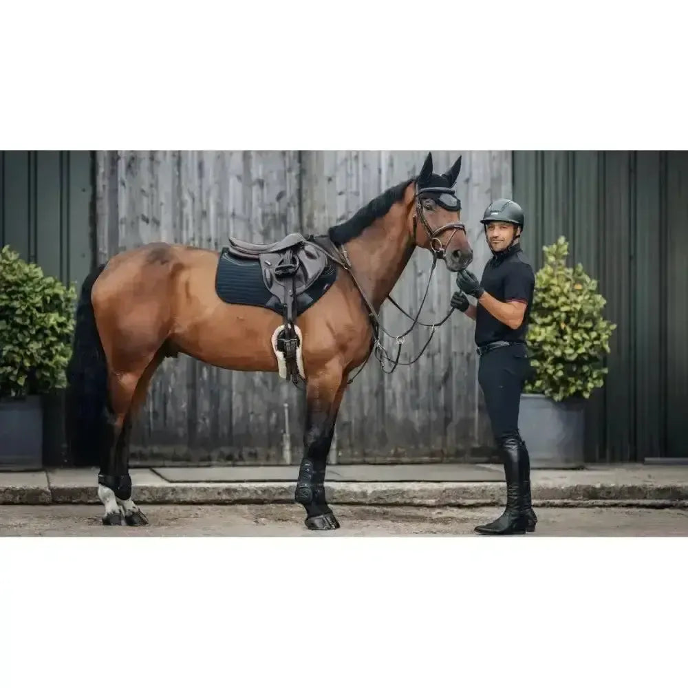Lemieux Soft Shell Anti Slip Close Contact Square Black-Saddle Pads-Lemieux-Large-Black-Horsey Shopping