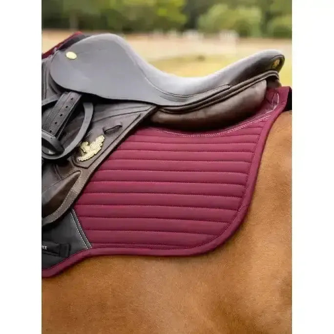 Lemieux Soft Shell Anti Slip Close Contact Square Burgundy-Saddle Pads-Lemieux-Large-Burgundy-Horsey Shopping