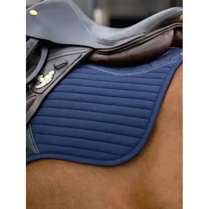 Lemieux Soft Shell Anti Slip Close Contact Square Navy-Saddle Pads-Lemieux-Large-Navy-Horsey Shopping