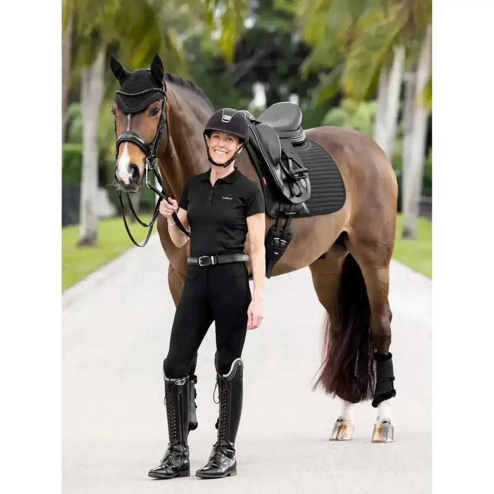 Lemieux Soft Shell Anti Slip Dressage Square Black-Dressage Saddle Pads-Lemieux-One Size-Black-Horsey Shopping