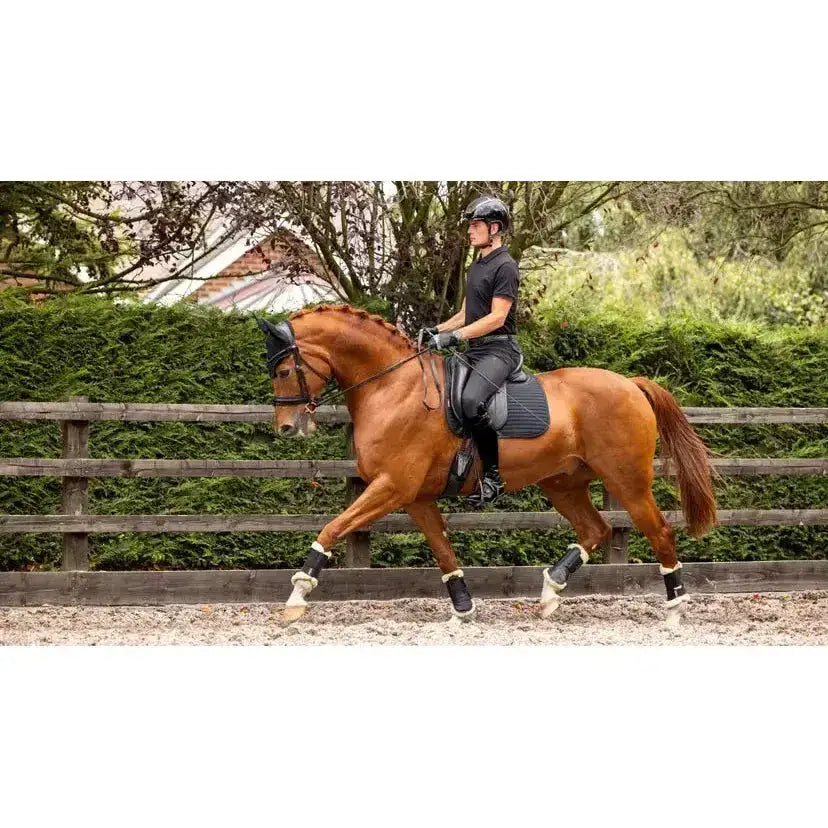 Lemieux Soft Shell Anti Slip Dressage Square Black-Dressage Saddle Pads-Lemieux-One Size-Black-Horsey Shopping