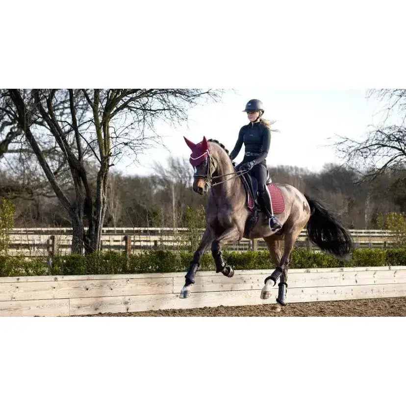 Lemieux Soft Shell Anti Slip Dressage Square Burgundy-Dressage Saddle Pads-Lemieux-One Size-Burgundy-Horsey Shopping