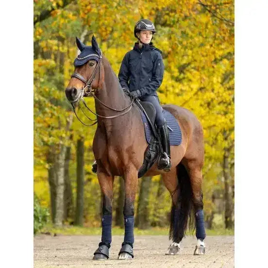 Lemieux Soft Shell Anti Slip Dressage Square Navy-Dressage Saddle Pads-Lemieux-One Size-Navy-Horsey Shopping