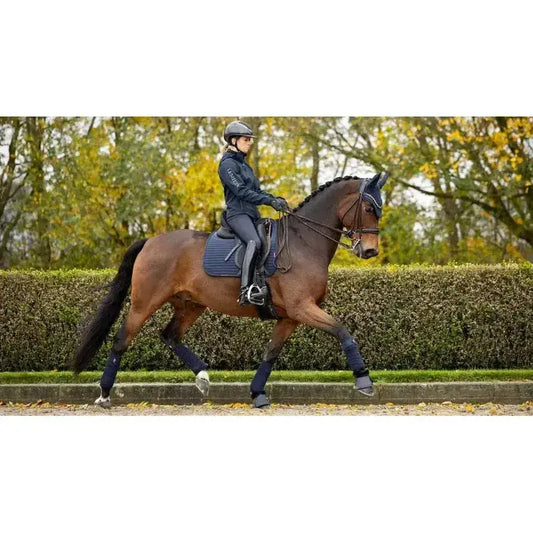 Lemieux Soft Shell Anti Slip Dressage Square Navy-Dressage Saddle Pads-Lemieux-One Size-Navy-Horsey Shopping
